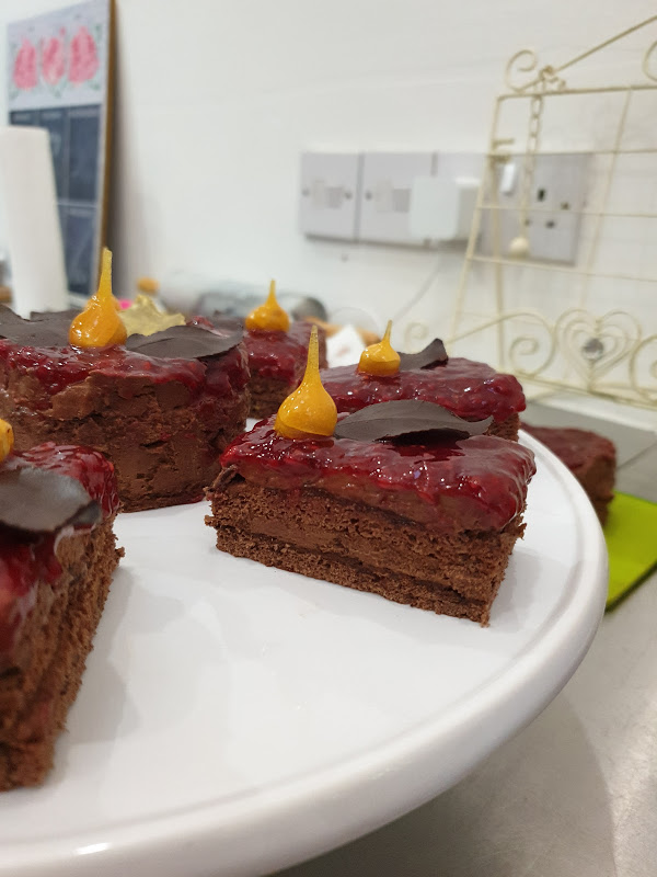 #ThatTranslatorCanCook: Chocolate and raspberry entremets ...